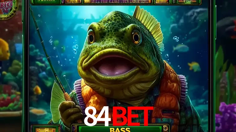 Personagem de peixe pescador do popular jogo de slot com tema de pescaria, uma das emocionantes opções de caça-níqueis para jogar e ganhar no cassino 84bet.